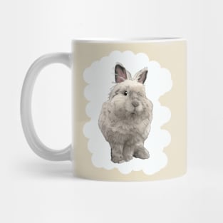 Cloud Rabbit White Lion Head _ Bunniesmee Mug